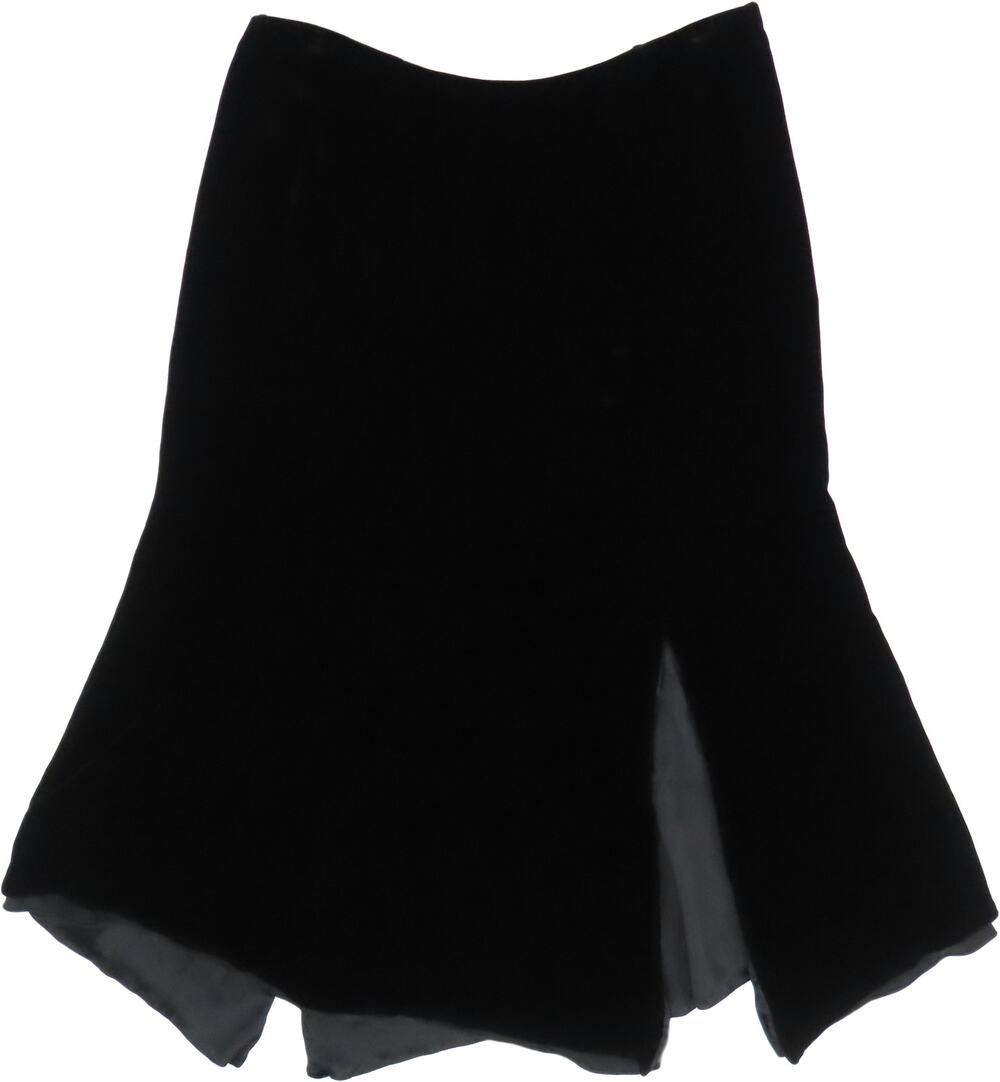 Carmen Marc Valvo Black Velvet Silk Evening Cocktail Party Prom Formal 10